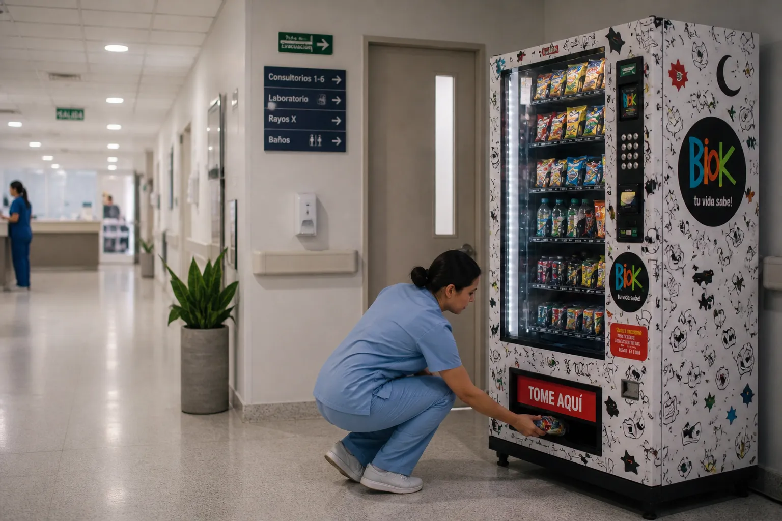 maquina vending en clinica