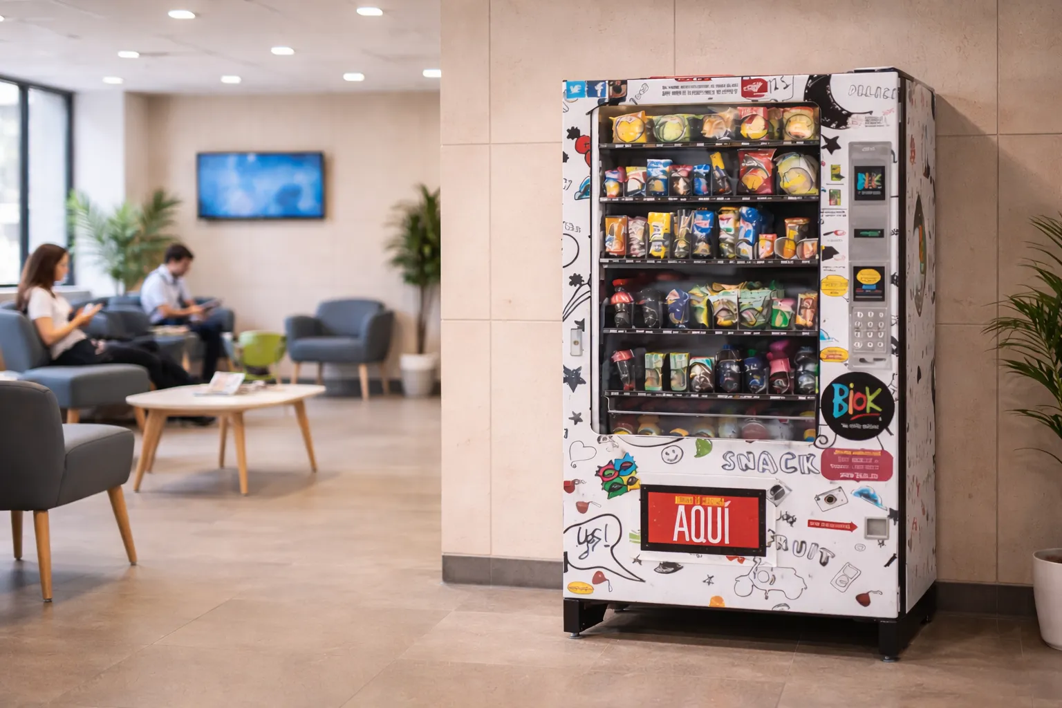 maquina vending en oficinas