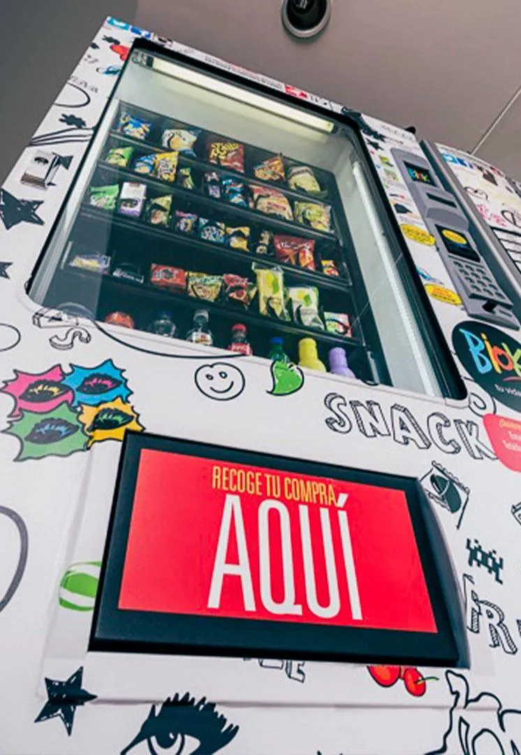 Pantalla de compra de una máquina vending Biok